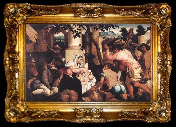 framed  BASSANO, Jacopo Adoration of the Shepherds ss, ta009-2